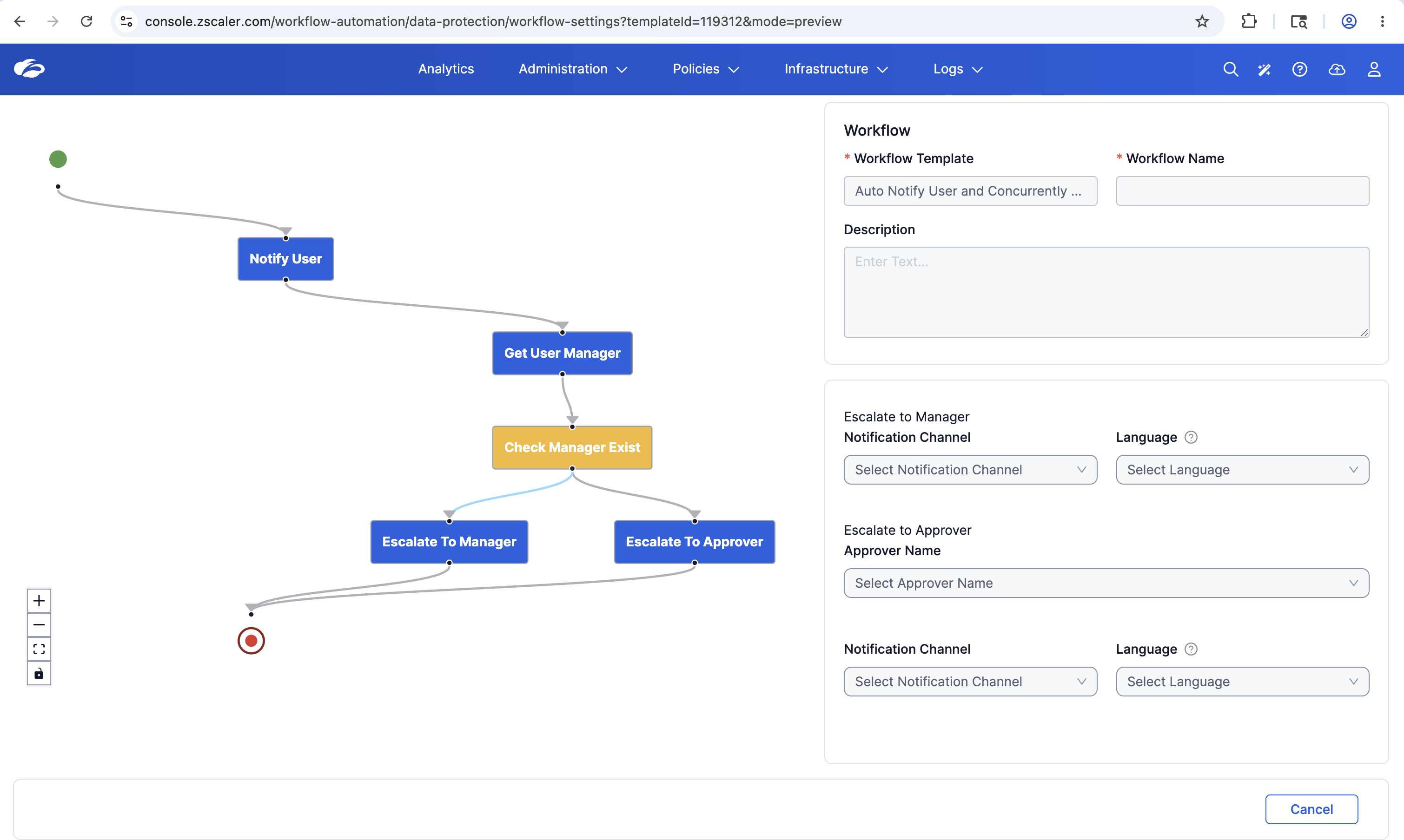 Workflow Template – Auto Notify and Concurrently Escalate