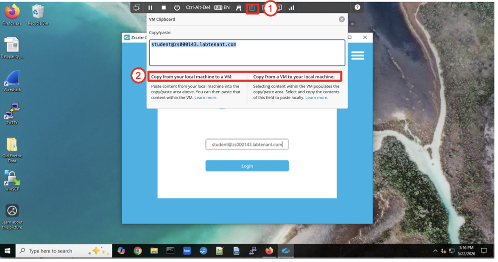 SkyTap VM Clipboard tool for copy/paste between local machine and VM